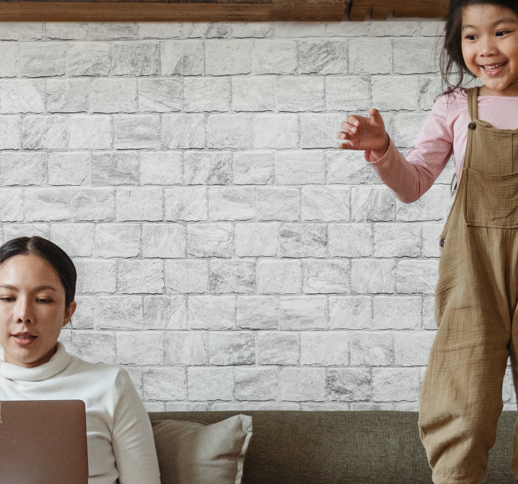 Hvid mursten tekstur murmaleri - TenStickers