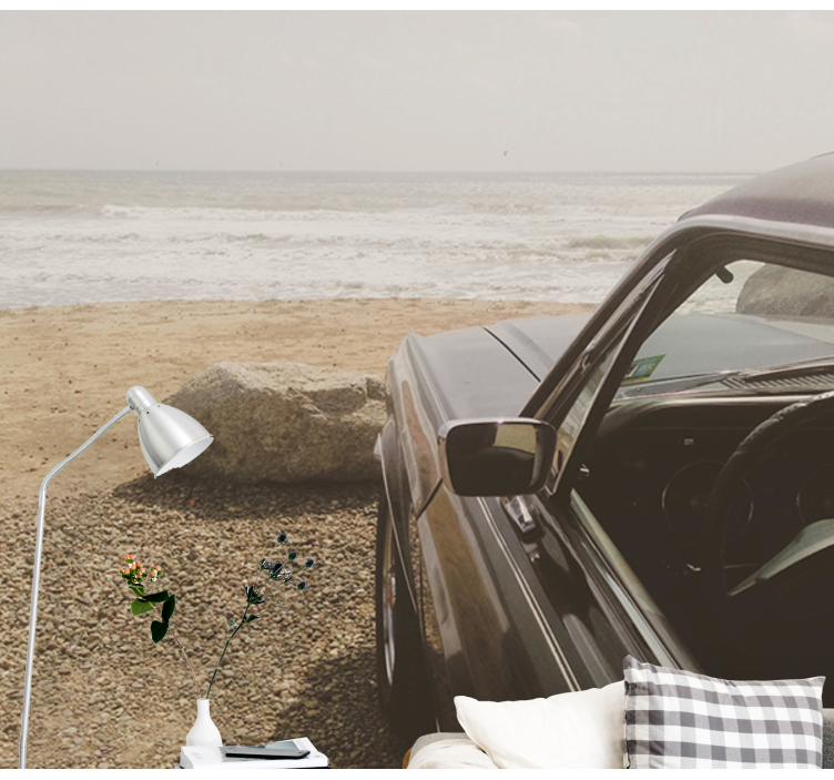 Klassisk biludsigt fototapet køretøj - TenStickers