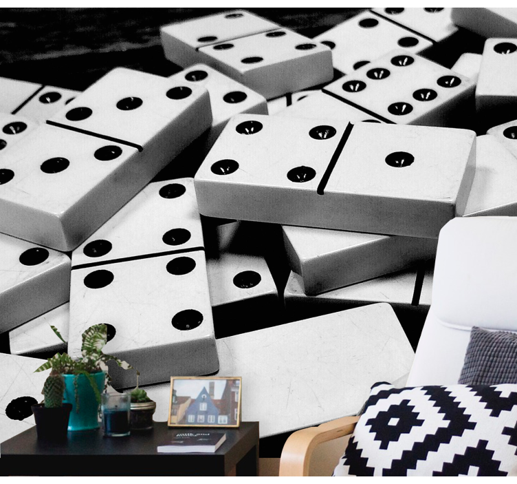 Klassiske spillebrikker fototapet køretøj - TenStickers