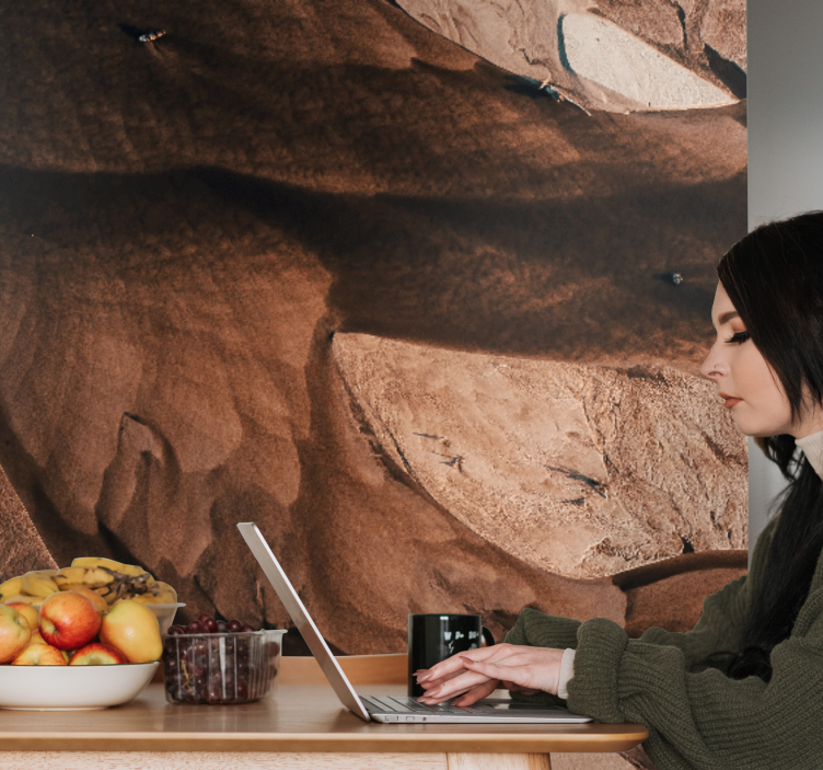 Klipper i helvede natur fototapet - TenStickers