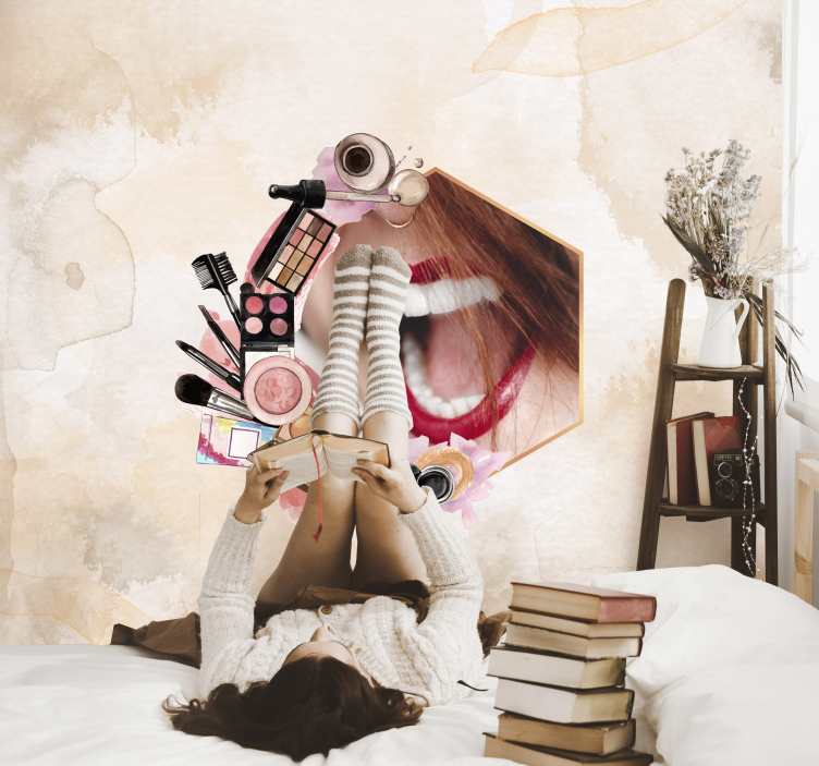 Kreativ make up fototapet - TenStickers