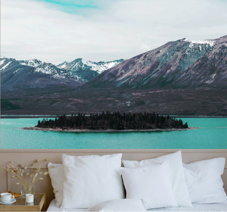 Landskab med små ø-vægmalerier - TenStickers