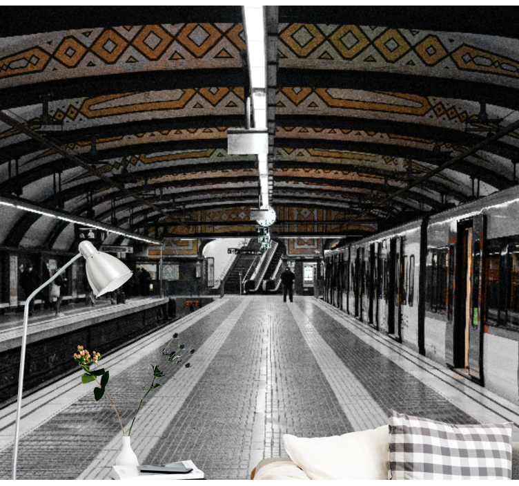 Metrostation 3d fototapet - TenStickers