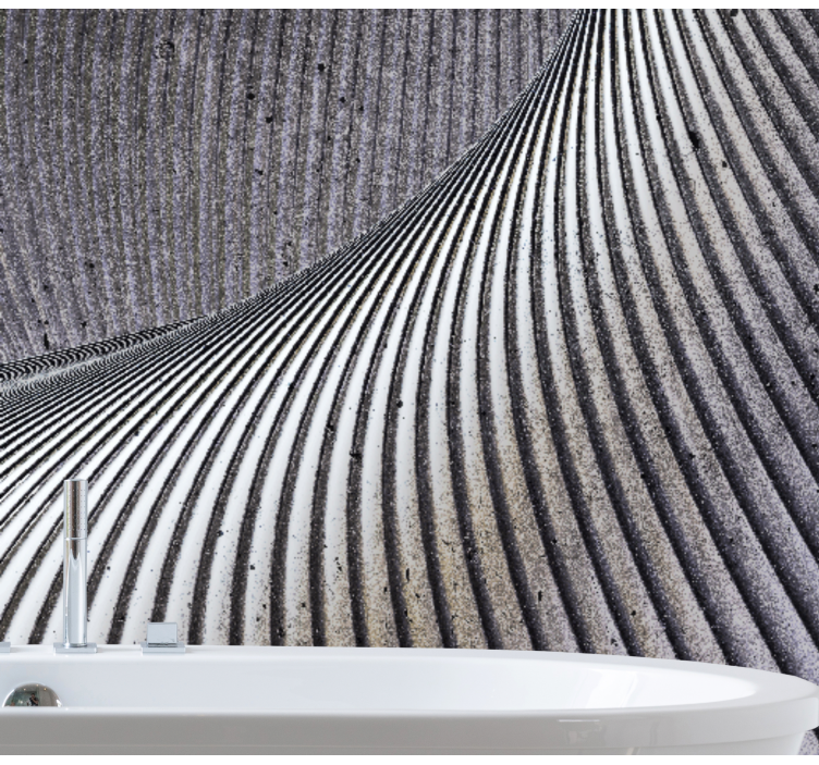 Mønster fototapet buede sandmønstre - TenStickers