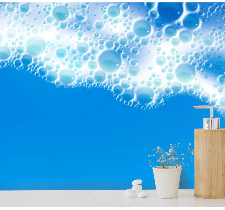Natur fototapet boble bølge design - TenStickers