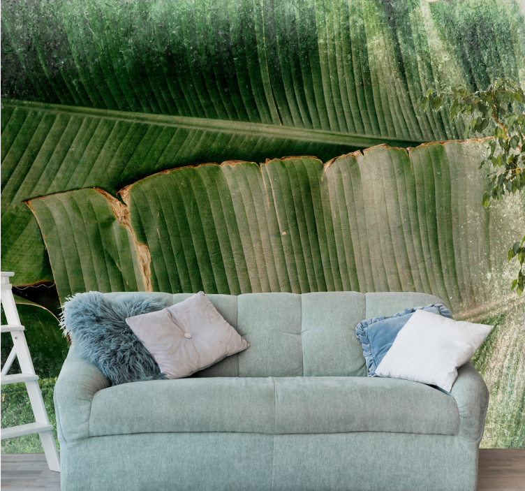 Natur fototapet med livlige bladlag - TenStickers