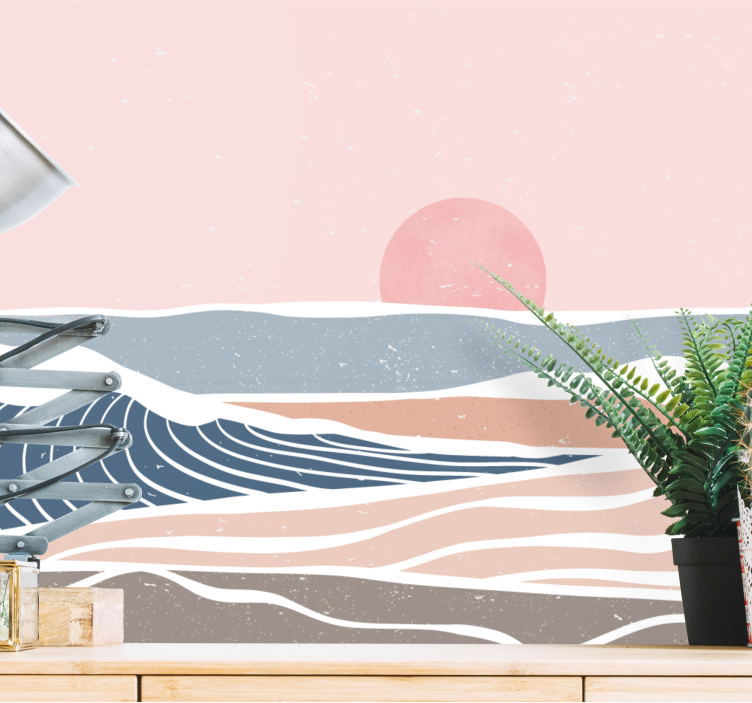 Natur fototapet rolig kystscene - TenStickers