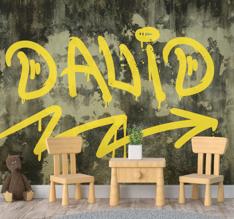 Navn graffiti urban kunst fototapet - TenStickers