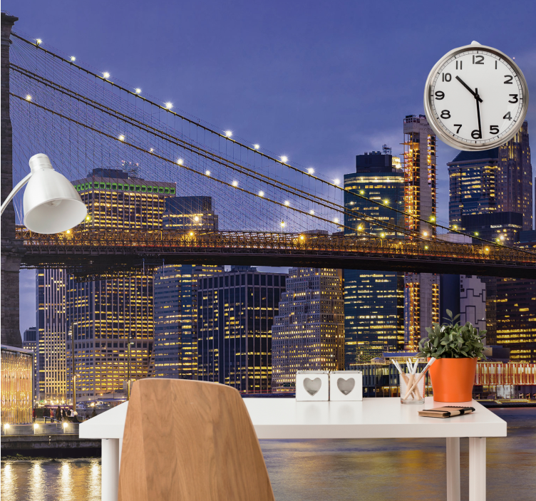 New york fototapet brooklyn bridge bybillede - TenStickers
