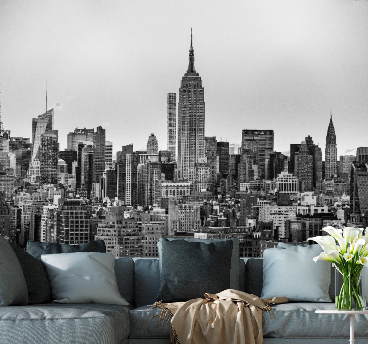 New york fototapet ikonisk nyc skyline - TenStickers