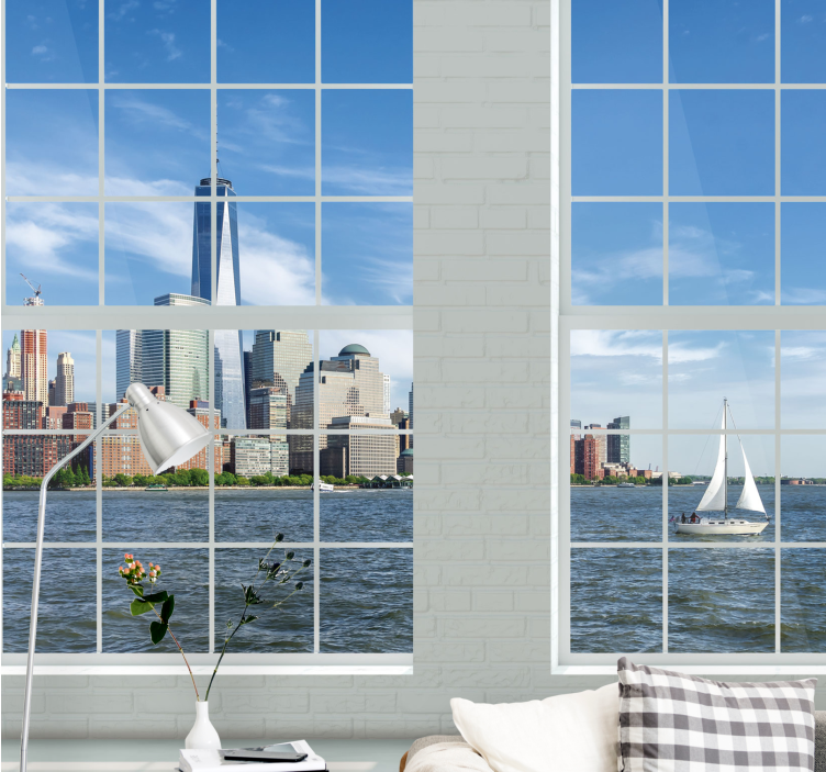 New york fototapet med ikonisk skyline - TenStickers