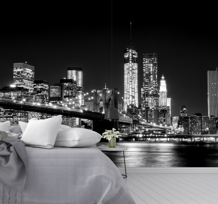 New york øst flod new york fototapet - TenStickers