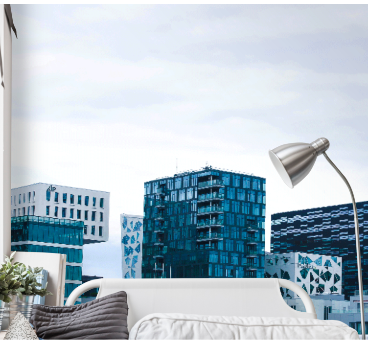 Oslo moderne bygninger fototapet - TenStickers