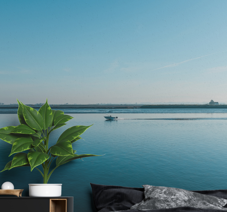 Rolig vandscene landskab fototapet - TenStickers