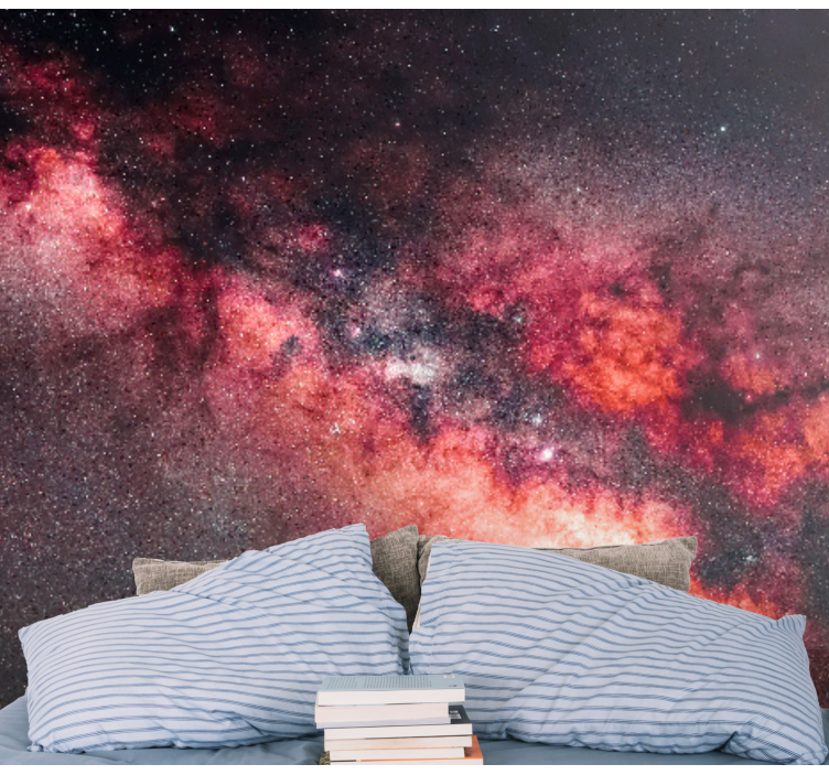 Rummet fototapet galaktisk nebula scene - TenStickers