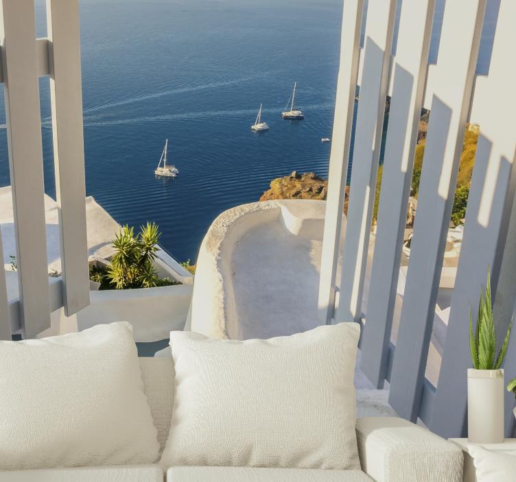 Strandindgang under havmaleriet - TenStickers