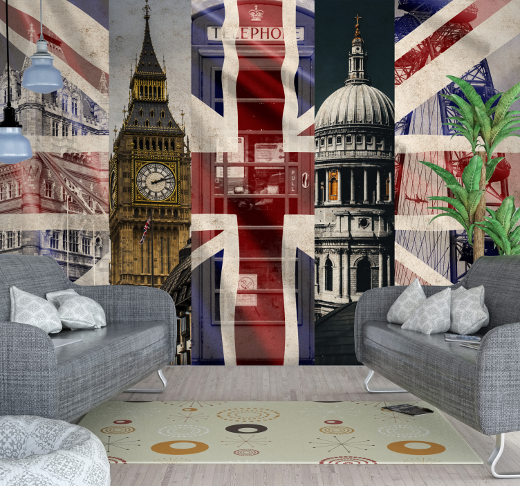 Union jack london fototapet - TenStickers