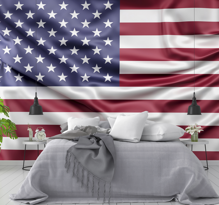 Usa flag land fototapet - TenStickers