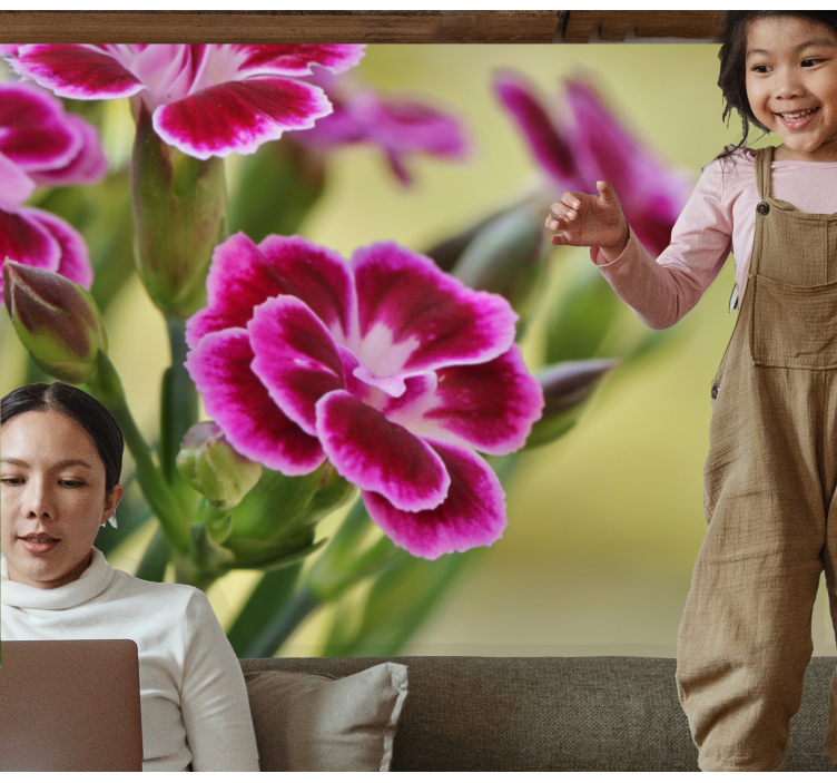 Valmue fototapet blomsterglæde - TenStickers
