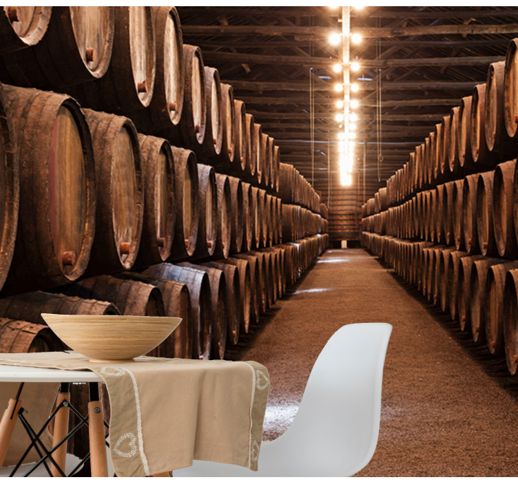 Vintage kælder fototapet - TenStickers