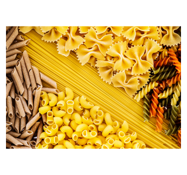 Forskellige pasta køkken fototapet - TenStickers