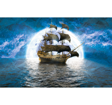 Piratskib til søs børnebilleder - TenStickers