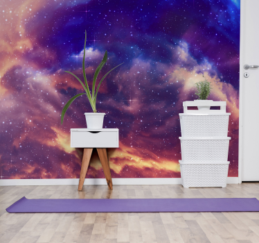 3d nattehimmel fototapet - TenStickers