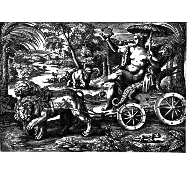 Vintage jungle foto tapet - TenStickers