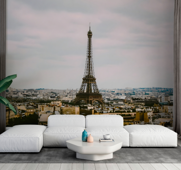 Eiffeltårnet midt i paris tapet - TenStickers