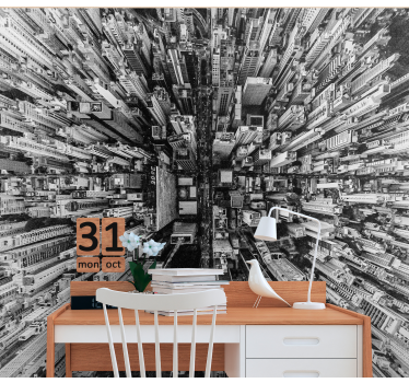 Hall over en by 3d fototapet tapet - TenStickers