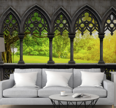 Moderne lounge 3d fototapet tapet - TenStickers