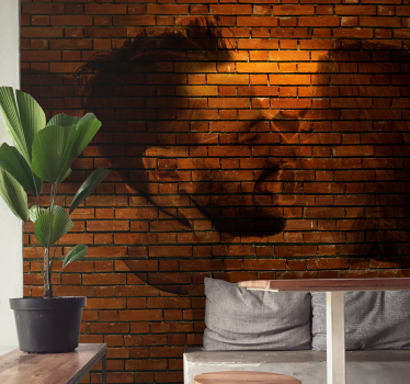 Mursten tilpasset foto 3d fototapet - TenStickers