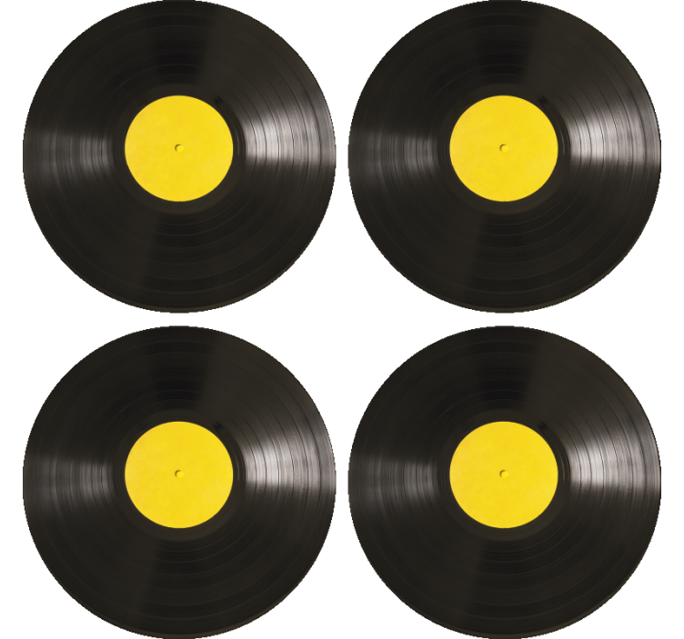 Vinyl disk moderne coaster - TenStickers