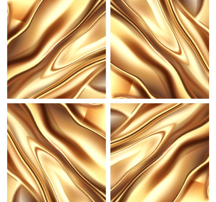 Gylden metal effekt drink coaster - TenStickers