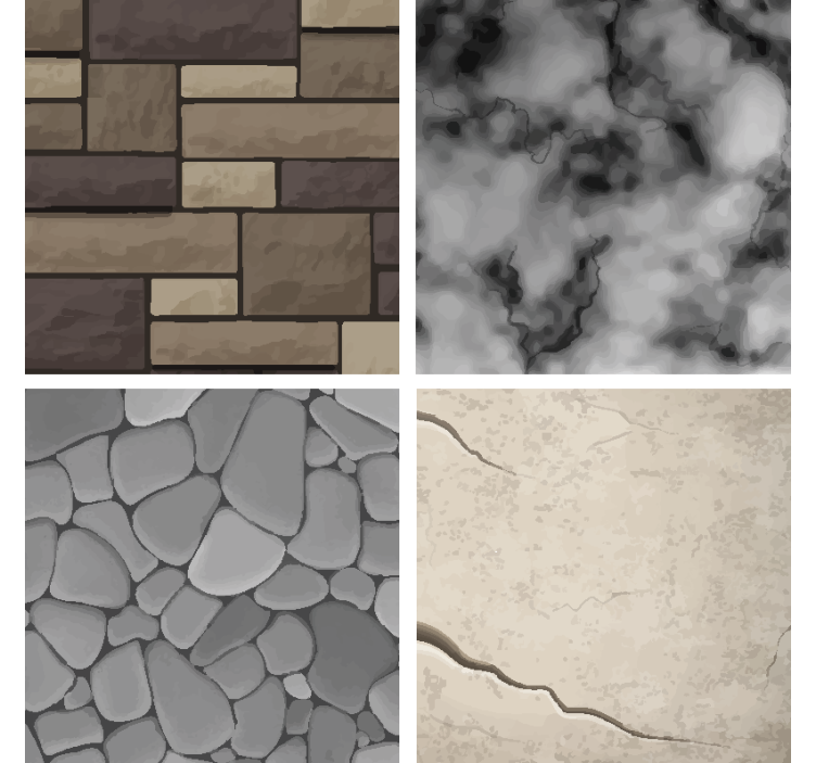 Realistiske strukturer drikke coaster - TenStickers