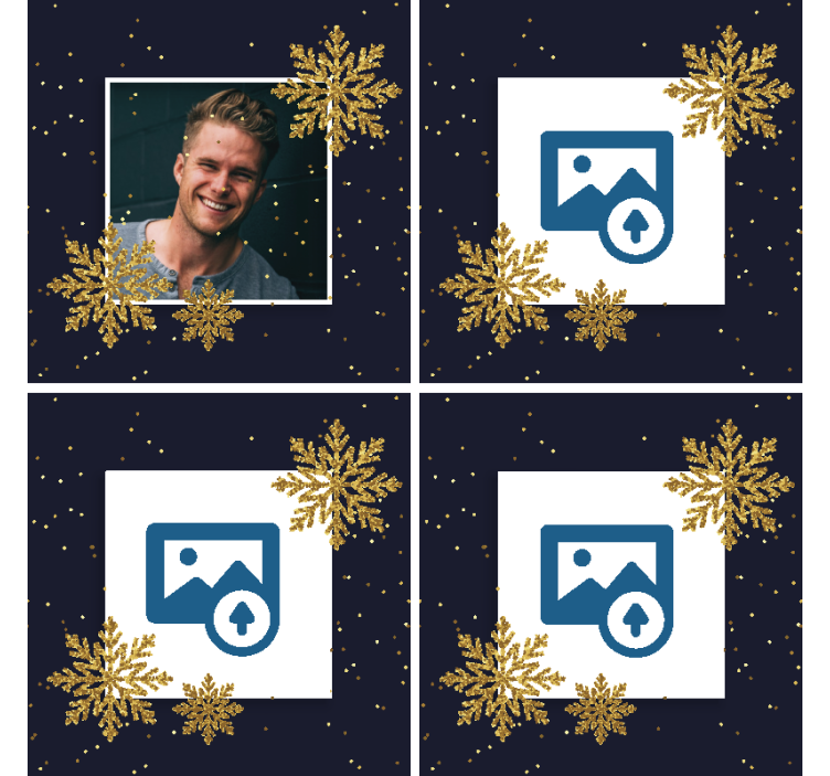 Julestamme med brugerdefinerede fotocoaster - TenStickers