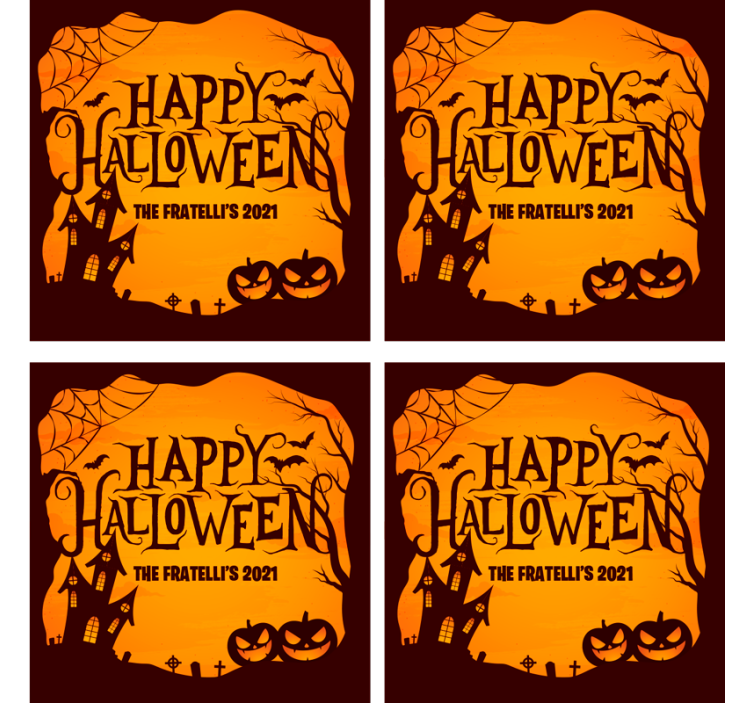 Halloween coaster til uhyggelig halloween fest - TenStickers