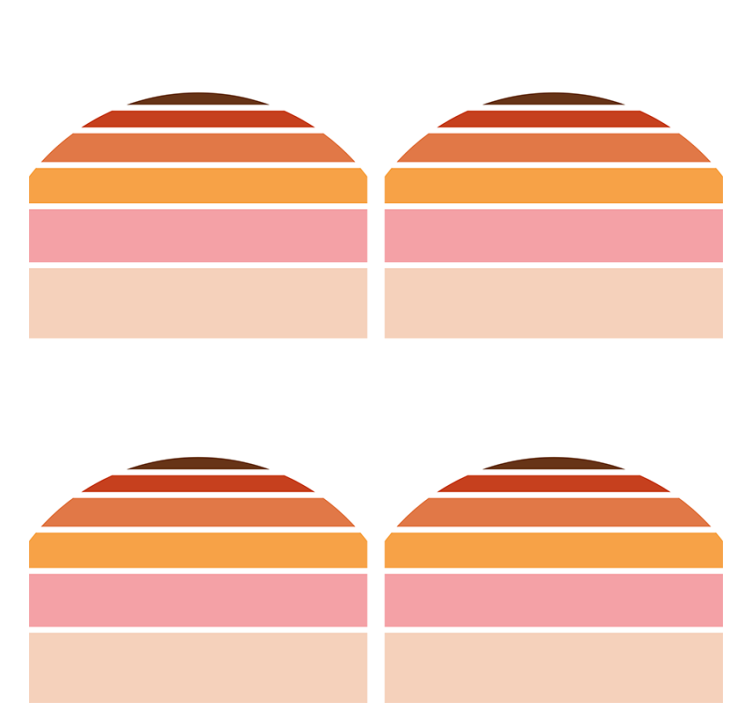 Coaster i lagdelt farveform - TenStickers