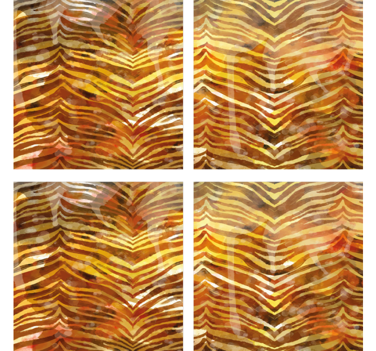 Zebra mønstret overflade coaster - TenStickers