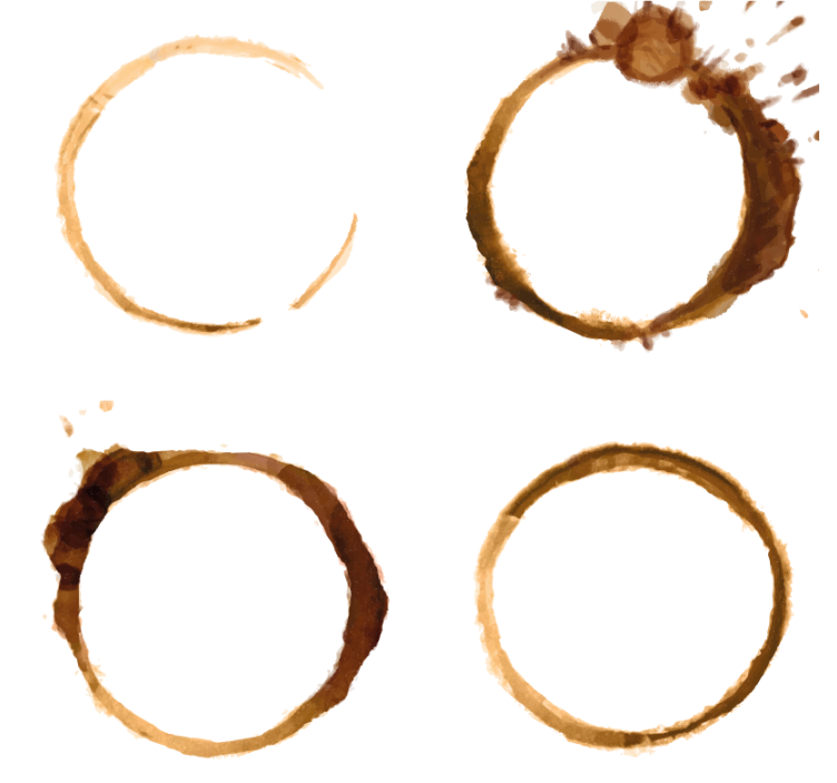 Coaster kaffepletter mønstre - TenStickers