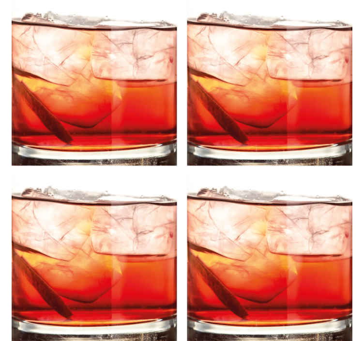 Øl coaster whiskey on rocks display - TenStickers