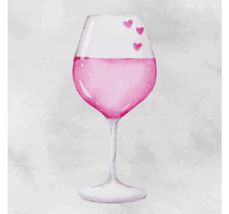 Glas vin moderne coaster - TenStickers