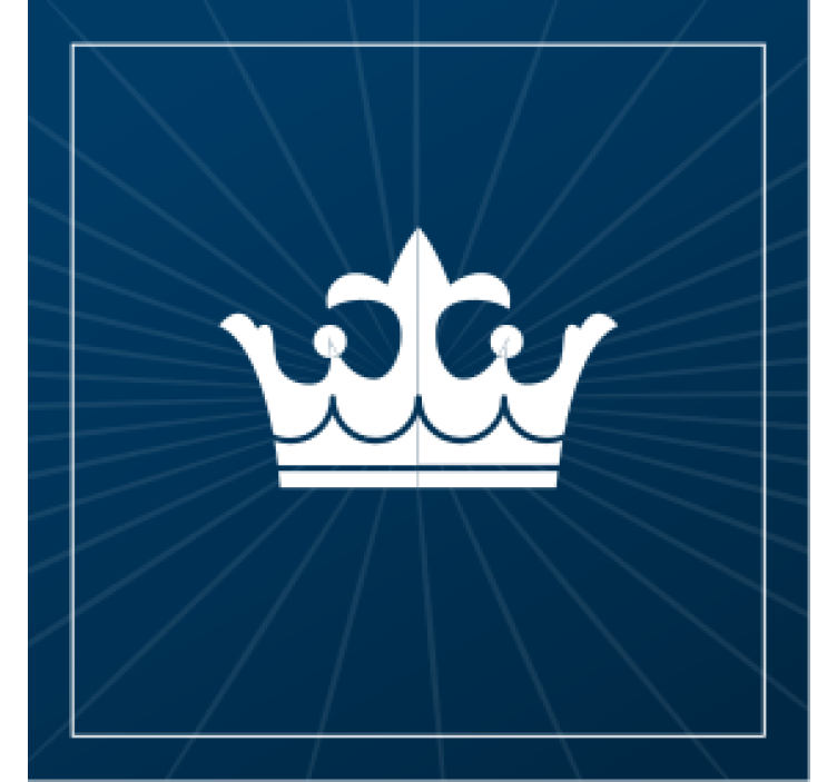 Øl coaster med kroneemblem design - TenStickers