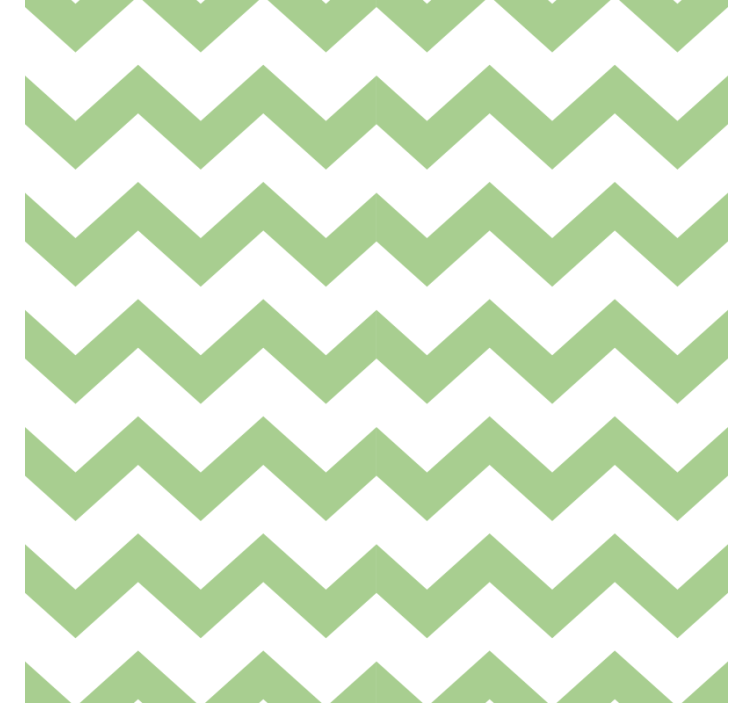 Lime grøn zig zag moderne coaster - TenStickers