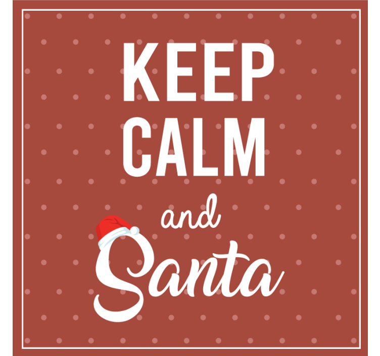 Jule bordskåner med festligt citatdesign - TenStickers