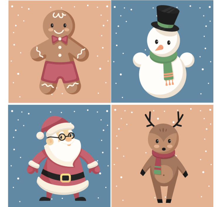 Ferie tegn jul coaster - TenStickers
