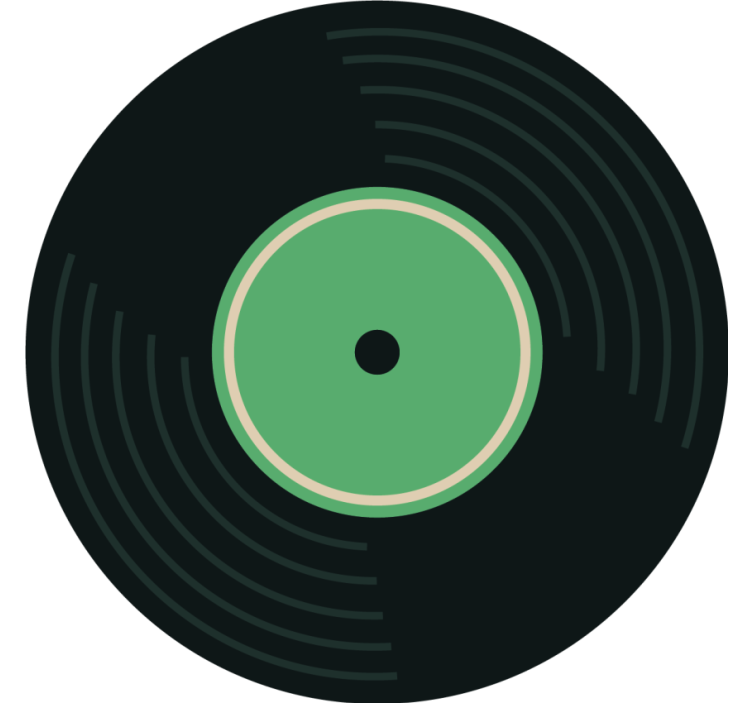 Disco sæt til hvert sæt vintage coaster - TenStickers