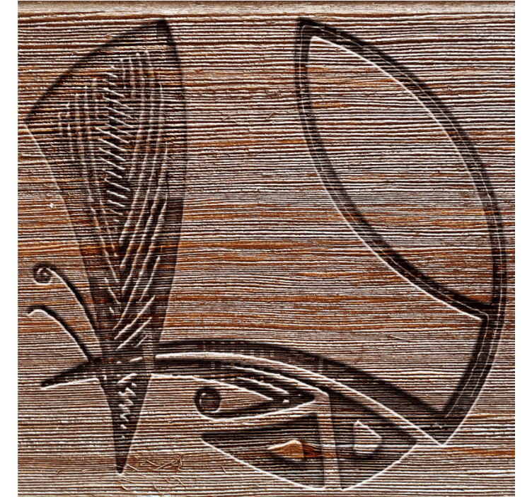 Coaster med detaljerede træmønstre - TenStickers