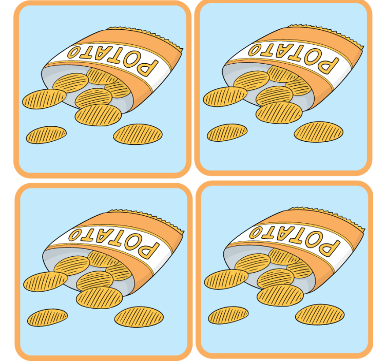 Skør coaster snackpose illustration - TenStickers