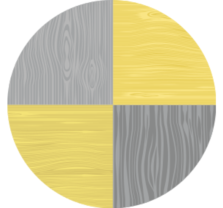 Coaster med træmønster i cirkulær form - TenStickers